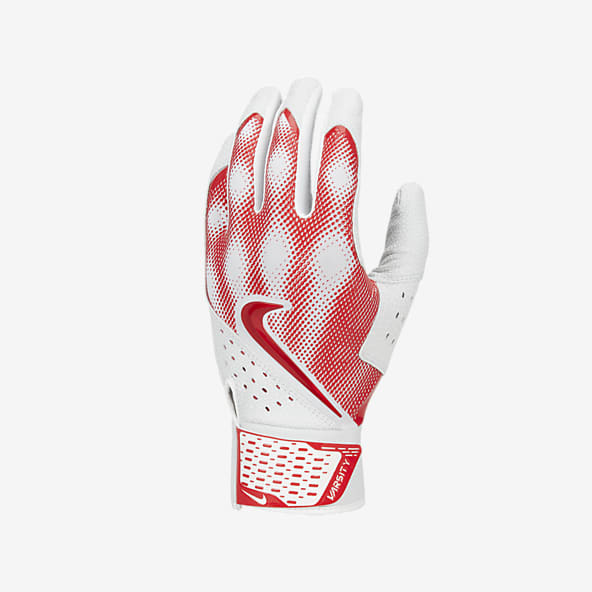Red nike batting gloves hotsell